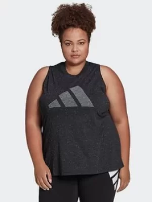 adidas Sportswear Future Icons Winners 3.0 Tank Top (plus Size), Black, Size 3X, Women