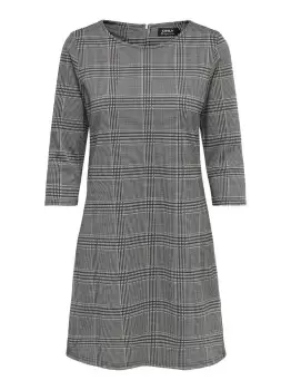 ONLY Checked Dress Women Black