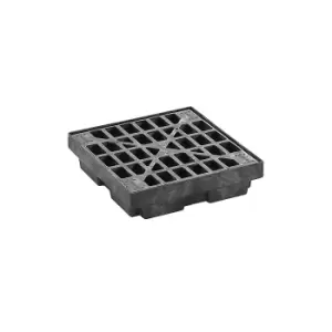 Justrite PE sump tray insert, low profile sump tray, for 1 x 200 l drums, sump capacity 45 l