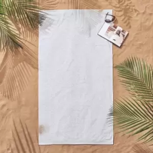 Nalu Nicole Scherzinger Koko Beach Towel, Silver & White
