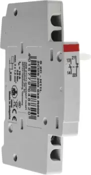ABB DIN Rail Mount Auxiliary Contact, NC/NO, 10 A, 24 V ac/dc