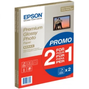 Epson C13S042169 A4 Premium Glossy Photo Paper - (2 for 1) total of 30 Sheets