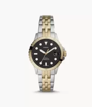 Fossil Women FB-01 Three-Hand Date Two-Tone Stainless Steel Watch