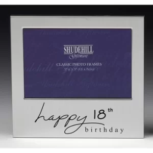 Satin Silver Occasion Frame 18th Birthday 5x3