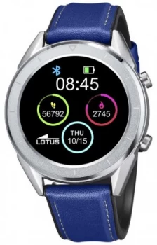 Lotus SmarTime Mens Blue Leather Strap + Free Strap Watch