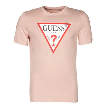 Guess CN SS Original LOGO TEE mens T shirt in Pink - Sizes XXL,S,M,L,XL,XS