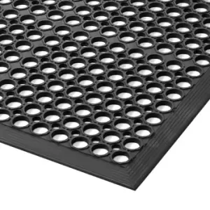 Sanitop perforated workstation matting, WxH 910 x 12.7 mm, length 2970 mm
