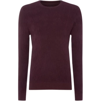 Linea Tanner Triangle Twisted Jumper - Burgundy