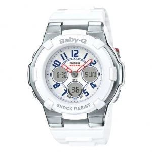 Casio Baby-G Standard Analog-Digital Watch BGA-110TR-7B - White