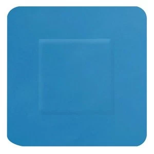 Click Medical Hygioplast Detectable Square Plasters Blue Pack of 100