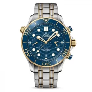 Omega Seamaster Chronograph Mens Two Tone Bracelet Watch
