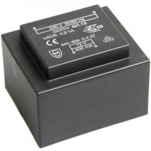 PCB mount transformer 1 x 230 V 1 x 6 V AC 4.80 VA 400 mA