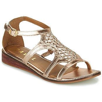 Ravel Rose Gold 'Cardwell' Leather Wedge Sandals - 3