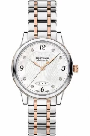 Ladies Mont Blanc Boheme 28mm Date Automatic Diamond Watch 119098