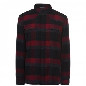 French Connection Flannel Shirt - Crushed Cherry