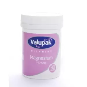 Valupak Vitamins Magnesium Tablets 187.5mg