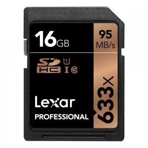 Lexar 16GB SD UHS-I 633x Pro 95MB/s