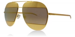 Christian Dior Split1 Sunglasses Yellow Gold 1VTSQ 59mm