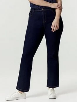 Evans Regular Straight Leg Jeans - Indigo, Size 26, Women