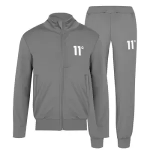 11 Degrees Poly Zip Track Suit - Grey