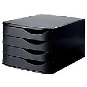 Atlanta Filing Drawers Re-Solution Drawer Set with 4 drawers, Black Polystyrene Black 300 x 375 x 216 cm