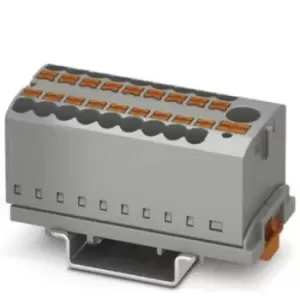 Phoenix Contact 19 Way Distribution block, 26 12 AWG, 24 A, 41 A @ 6 mm, 0.14 4mm, Push In