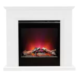 Be Modern 2kW Lorento 47" Electric Fireplace Suite - White Marble