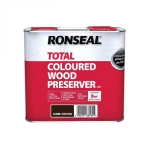 Ronseal Trade Total Wood Preserver Dark Brown 2.5 litre
