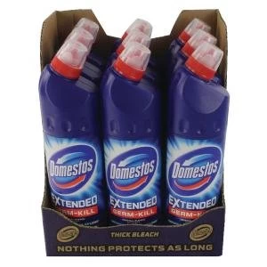 Domestos Thick Bleach 750ml Pack of 9