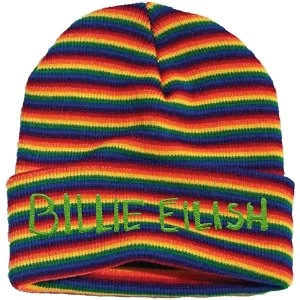 Billie Eilish - Stripes Unisex Beanie Hat - Multicolour