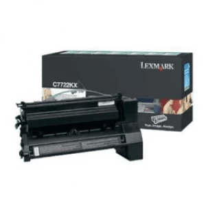 Lexmark C7722KX Black Laser Toner Ink Cartridge