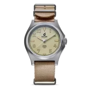 BOLDR Safari Ranger Upepo Beige Dial Leather Strap Wristwatch