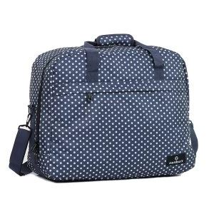 Members by Rock Luggage Essential Carry-On Travel Bag - Navy Polka Dots