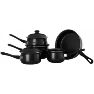 5pc Black Cookware Set - Premier Housewares