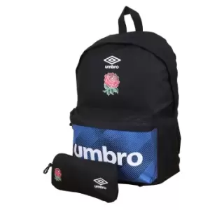 Umbro Back To School England Rugby Backpack Set (M) (Black/Peony)