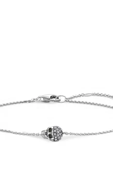Ladies Thomas Sabo Sterling Silver Glam & Soul Diamond Skull Bracelet A0028-356-21-L19V