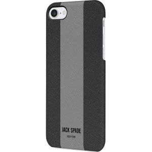 JACK SPADE Snap Case for iPhone 7 Black/Magnet Stripe