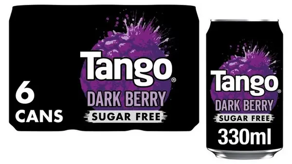 Tango Dark Berry Sugar Free 330ml Cans 6 Pack