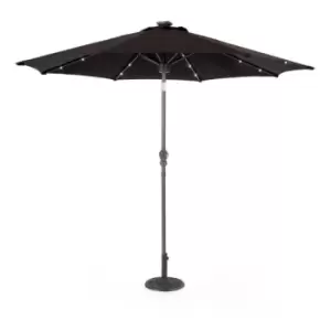 All Round Fun - 2.7m Market Umbrella - Bluetooth and LED Black