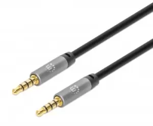 Manhattan Stereo Audio 3.5mm Cable, 2m, Male/Male, Slim Design,...