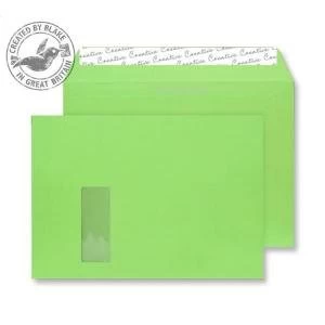 Creative Colour Lime Green PS Wallet Window C4 229x324mm Ref 407W