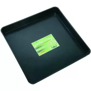 Square Garland Garden Tray For Planting / Greenhouses - 59 x 59 x 7cm - Black