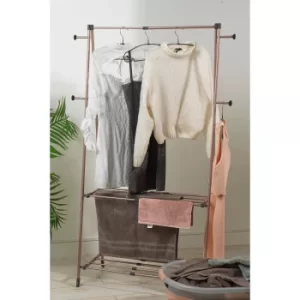 Beldray Rose Gold Dual Clothes Airer and Rail