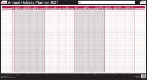 Sasco Annual Holiday Planner 2021 BX10