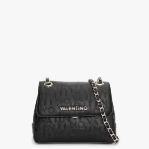 Valentino Bags Womens Relax Logo Embossed Bag In Nero