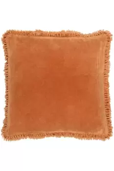 Bertie Washed Cotton Velvet Cushion