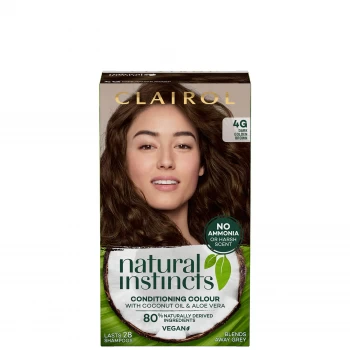 Clairol Natural Instincts Semi-Permanent Hair Dye - 4G Dark Golden Brown