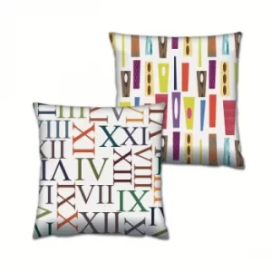AB-4680-4676 Multicolor Cushion Set (2 Pieces)