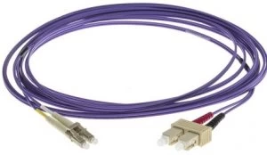 Fiber Duplex Patch Cord Om3 50/125 Lc/lc Purple- 5 M