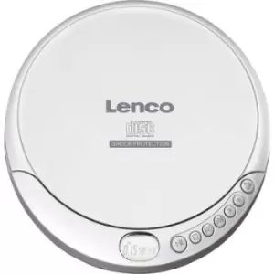 Lenco CD-201 Portable CD player CD, CD-R, CD-RW, MP3 Battery charger Silver